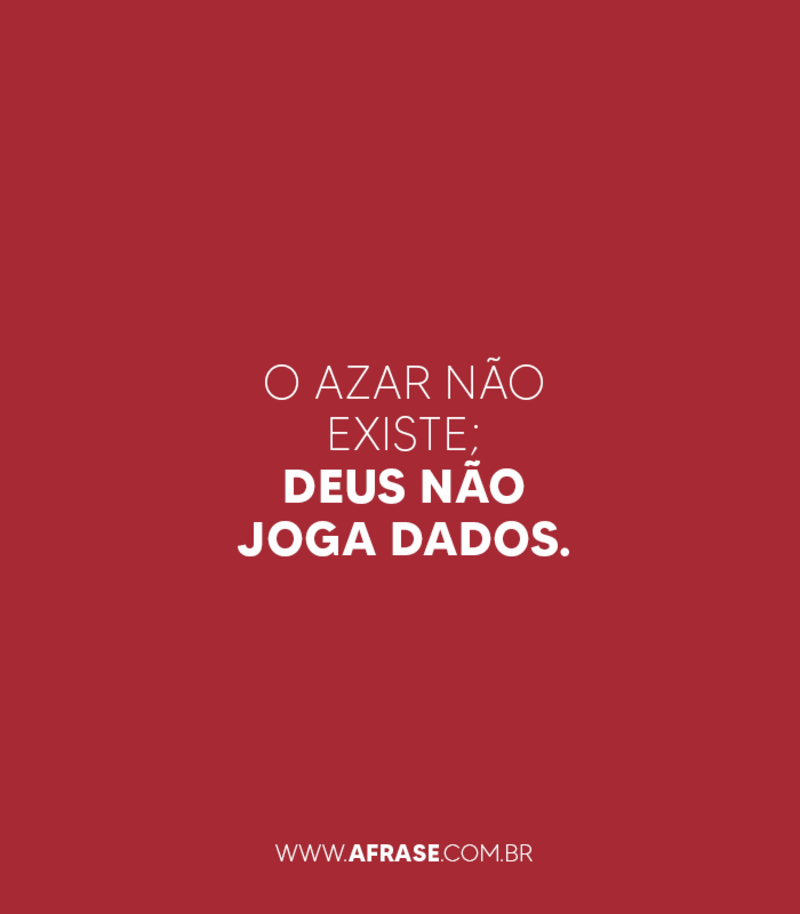 Deus não joga