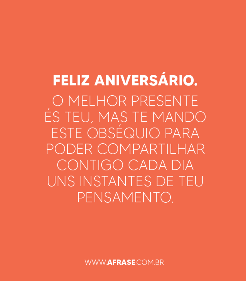 Feliz aniversário