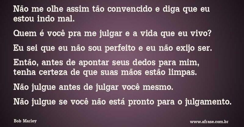 Não julgue Não julgue