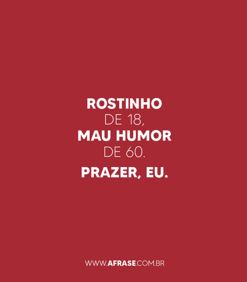 A Frase - Mau humor A Frase - Mau humor