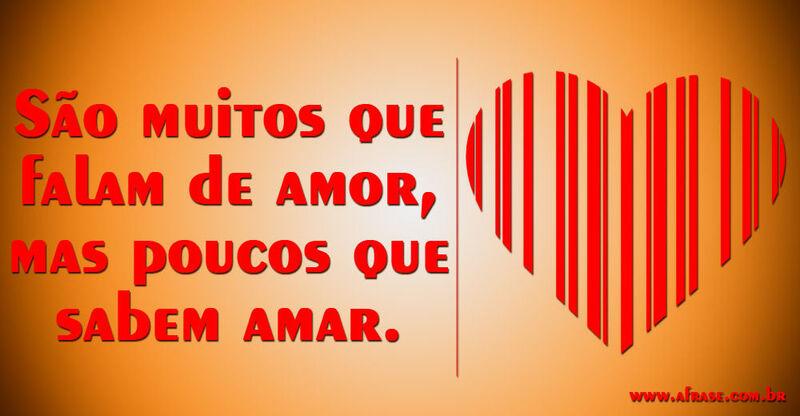 Montagem laranja - São muitos que falam de amor, mas poucos que sabem amar...
