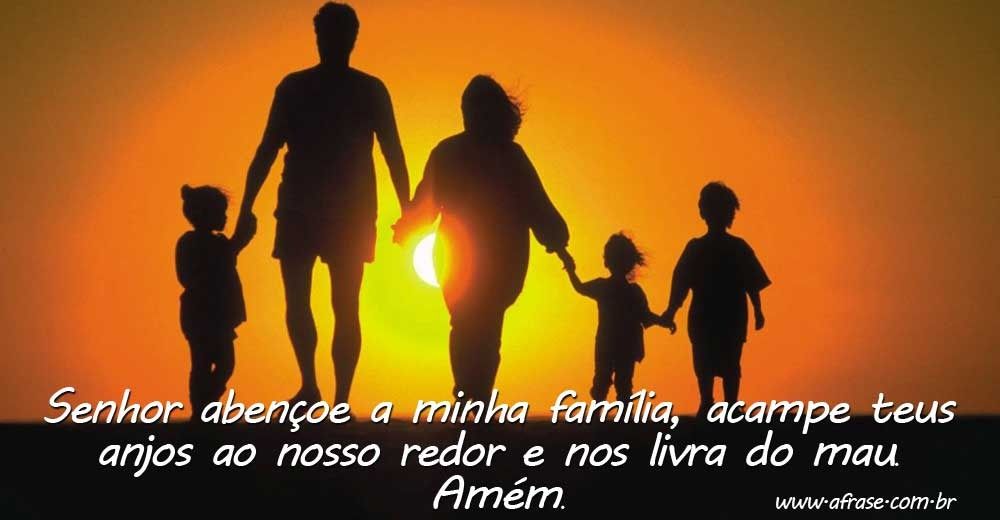 A Frase - Senhor abençoe a minha família