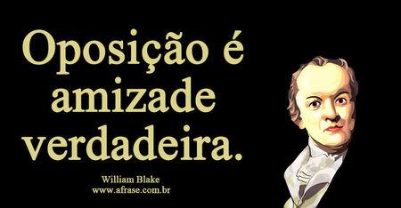 Oposição é amizade verdadeira.