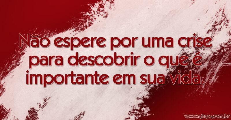 Montagem vermelha - Não espere por uma crise ...