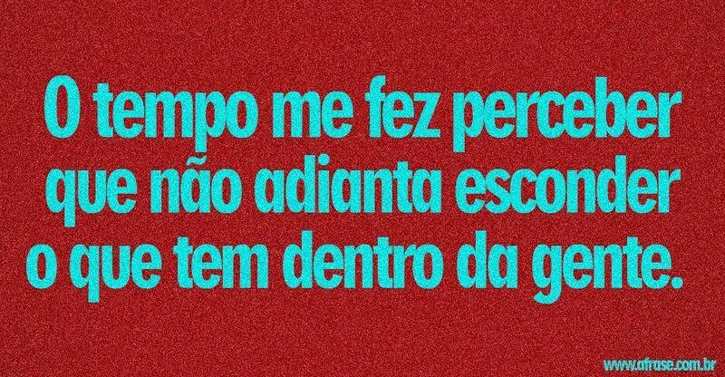 Montagem vermelha - O tempo me fez perceber ...