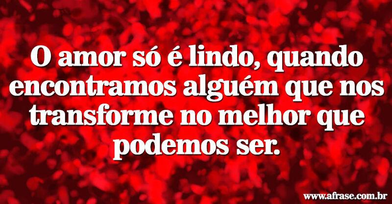 Montagem vermelha - O amor só é lindo, quando ...