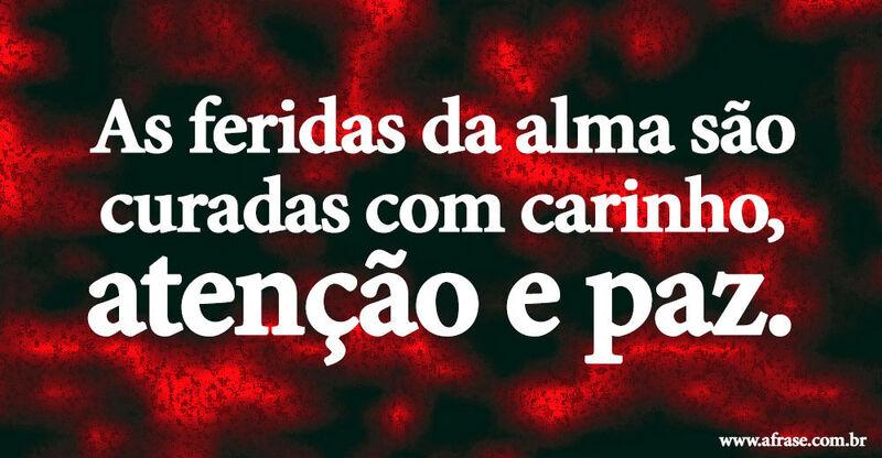 Montagem vermelha - As feridas da alma são curadas ...