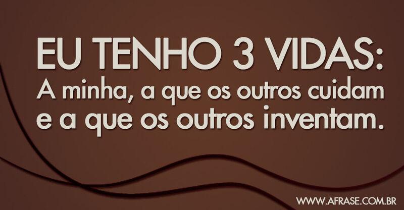 Montagem marrom - Eu tenho 3 vidas: A minha, ...