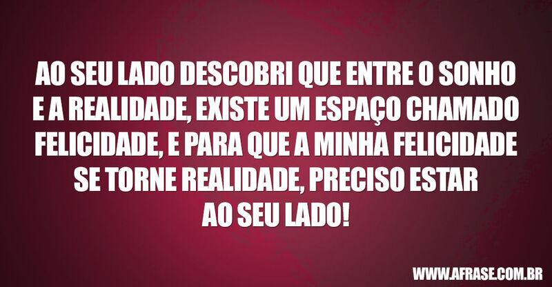 Montagem roxa - Ao seu lado descobri que entre o ...