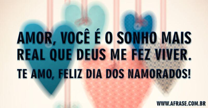 Montagem colorida -Amor, você é o sonho mais real ...