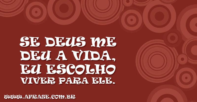 Montagem vermelha - Se Deus me deu a vida, eu escolho ...