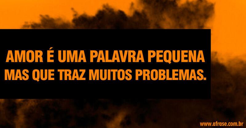 Montagem laranja - Amor é uma palavra pequena mas ...