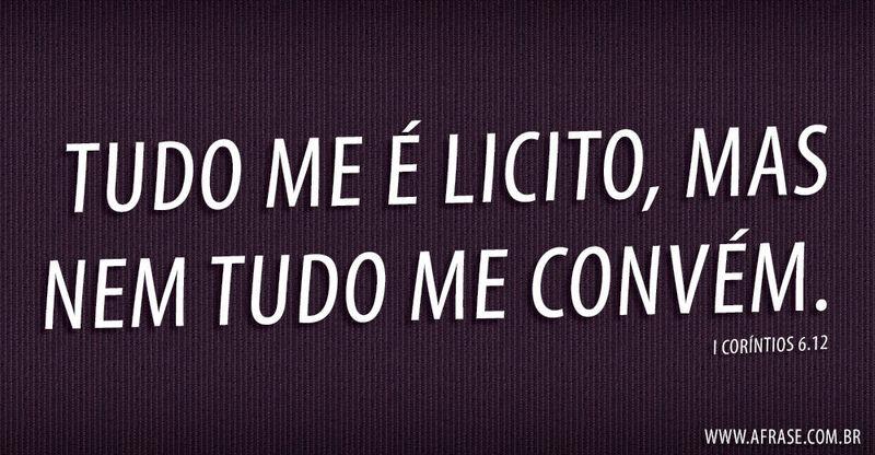 Montagem roxa - Tudo me é Licito, mas nem tudo me ...