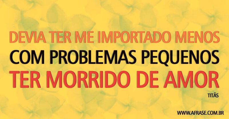 Montagem amarela - Devia ter me importado menos ...