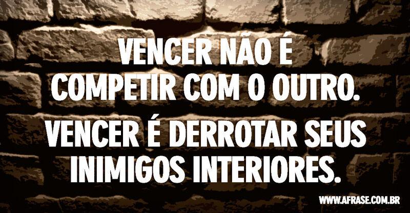 Parede - Vencer não é competir com ...