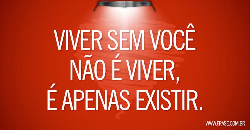 Montagem vermelha - Viver sem você não  ...