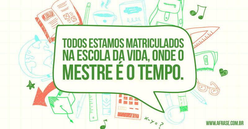 Montagem colorida - Todos estamos matriculados ...