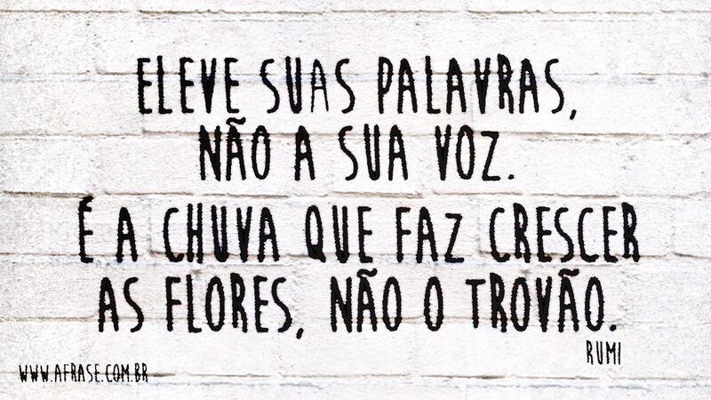 Eleve suas palavras, não a sua voz ...