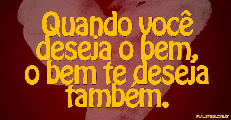 Montagem vermelha - Quando você deseja o bem, o bem te deseja também...