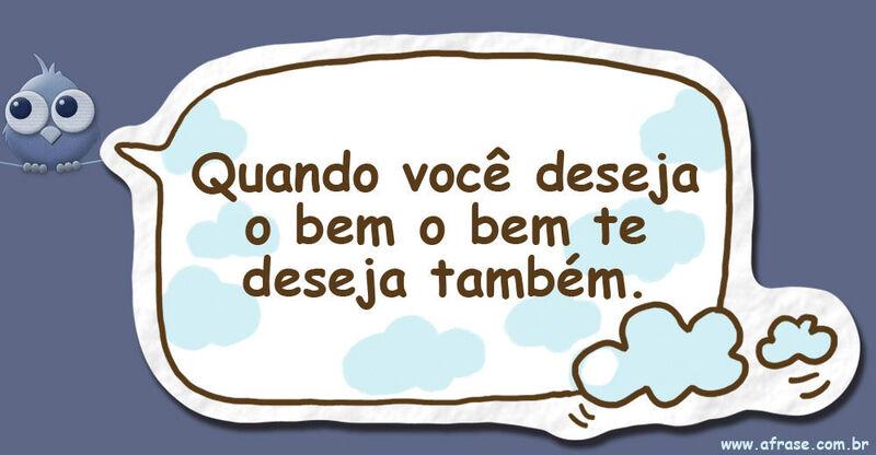 Montagem azul com passarinho - Quando você deseja o bem ...