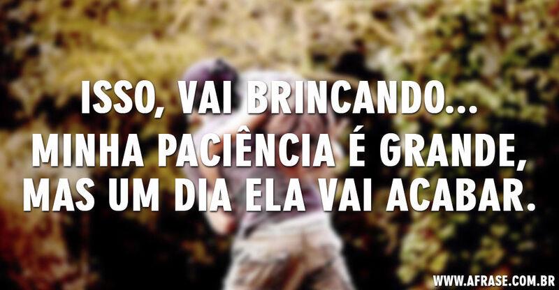 Casal brincando - Isso, vai brincando... 