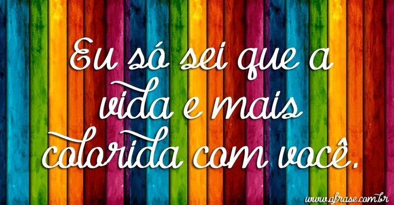 Montagem colorida - Eu só sei que a vida e mais ...