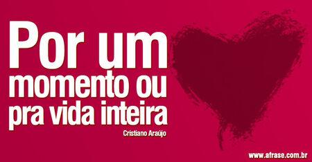 Por um momento ou pra vida inteira