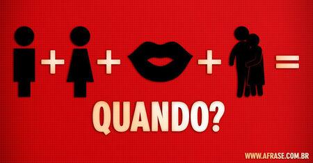 Eu + você + beijos + abraços = Quando?