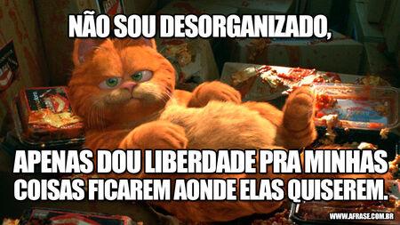 Não sou desorganizado, apenas dou liberdade pra minhas coisas ficarem aonde elas quiserem.