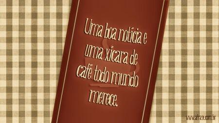 Uma boa notícia e uma xícara de café todo mundo merece.