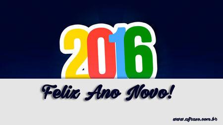 2016.
Feliz Ano Novo!