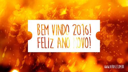 Bem-vindo 2016!
Feliz Ano Novo!