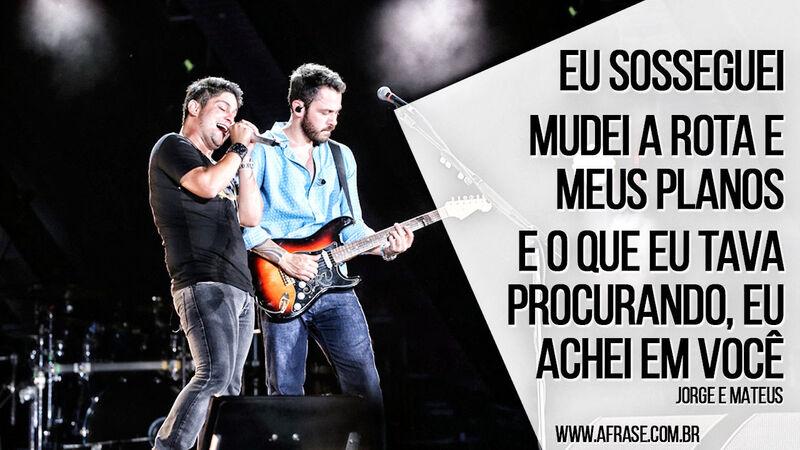 Eu sosseguei Mudei a rota ...