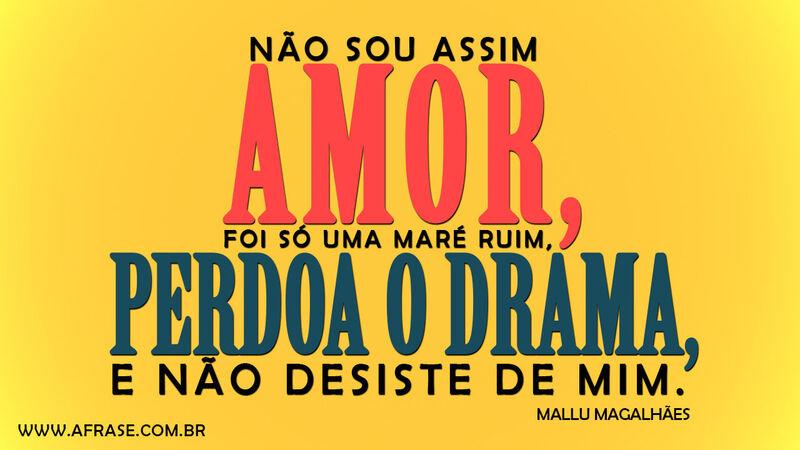 Não sou assim amor, Foi só ...