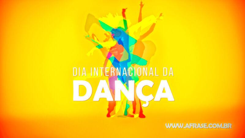 A Frase 29 De Abril Dia Internacional Da Danca