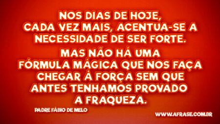 Nos dias de hoje, cada vez mais, acentua-se a necessidade de ser forte.
Mas não há uma fórmula mágica que nos faça chegar à força sem que antes tenhamos provado a fraqueza.
