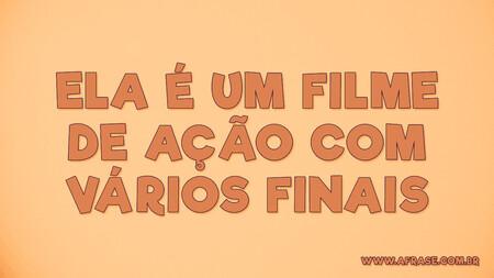 Ela é um filme de ação com vários finais 