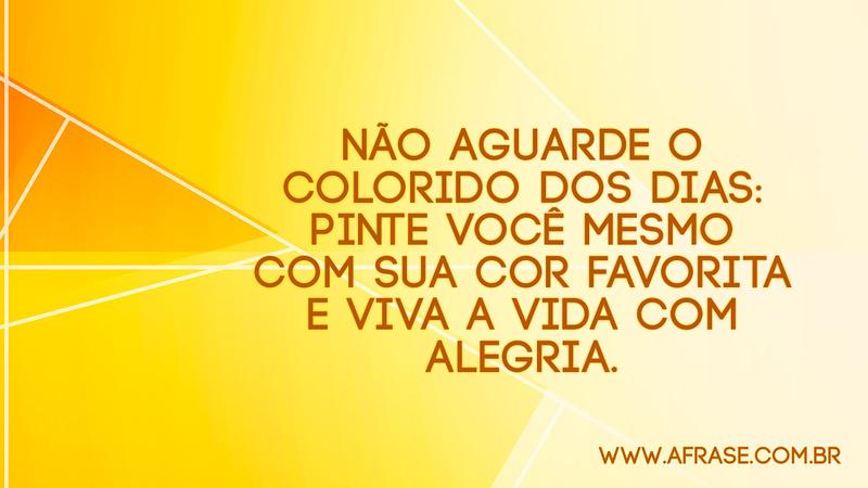 A Frase Pinte Voce Mesmo