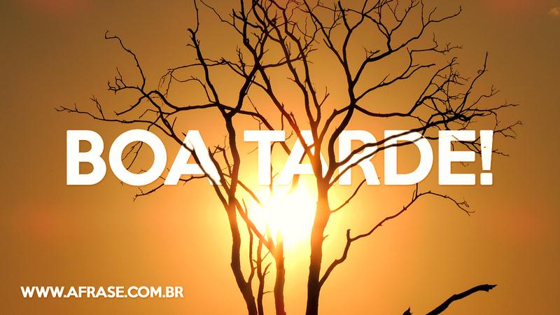 Boa Tarde! - Frases de Boa Tarde