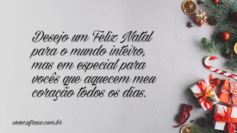 A Frase - Desejo um Feliz Natal A Frase - Desejo um Feliz Natal