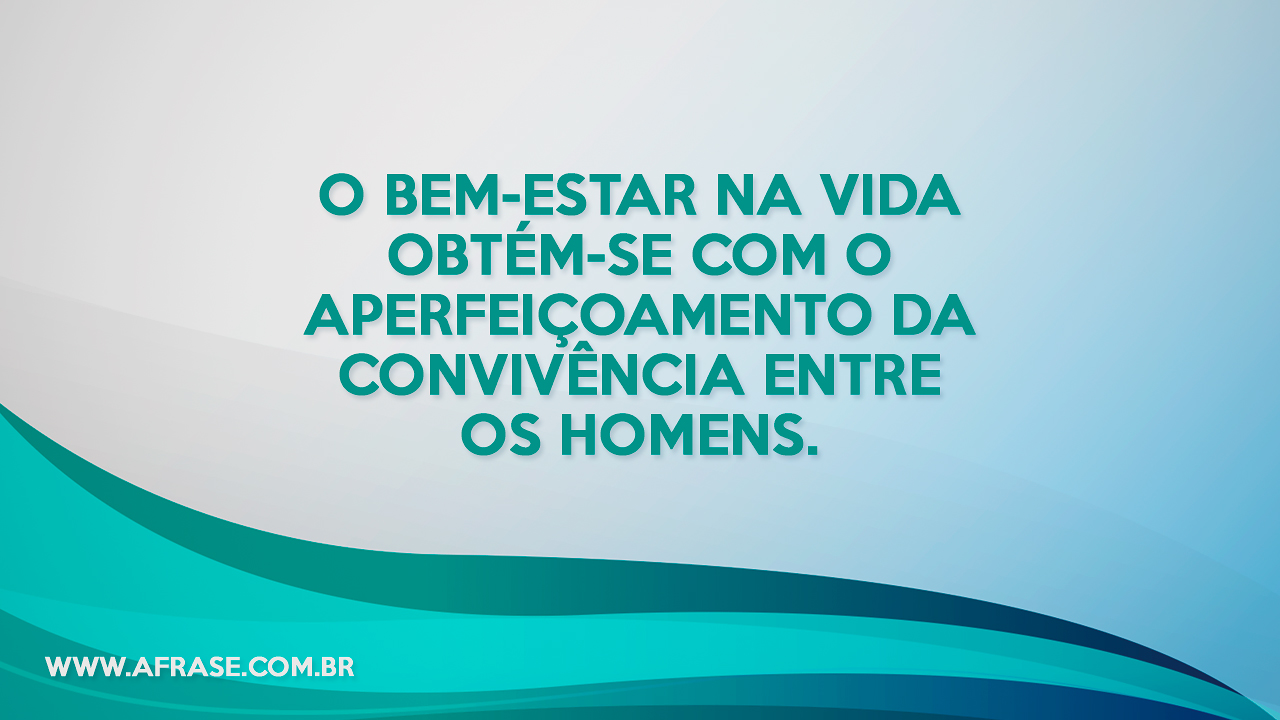 A Frase Bem Estar Na Vida