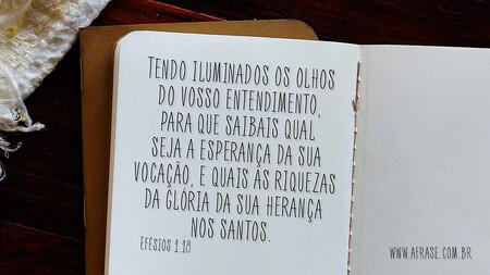 Tendo iluminados os olhos do vosso entendimento, para que saibais qual seja a esperança da sua vocação, e quais as riquezas da glória da sua herança nos santos.
Efésios 1:18