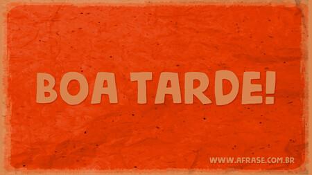 Boa Tarde!