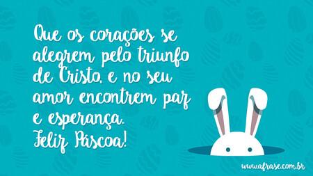 Que os corações se alegrem pelo triunfo de Cristo, e no seu amor encontrem paz e esperança.
Feliz Páscoa!