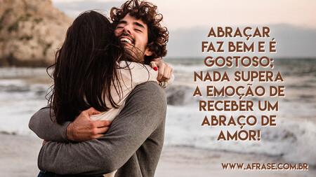 Abraçar faz bem e é gostoso; nada supera a emoção de receber um abraço de amor!