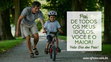 Pai, de todos os meus ídolos, você é o maior!
Feliz Dia dos Pais!