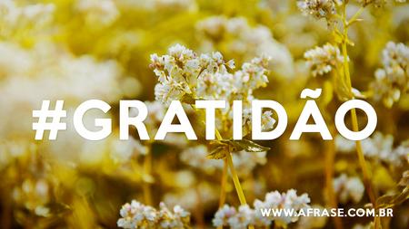 #gratidão