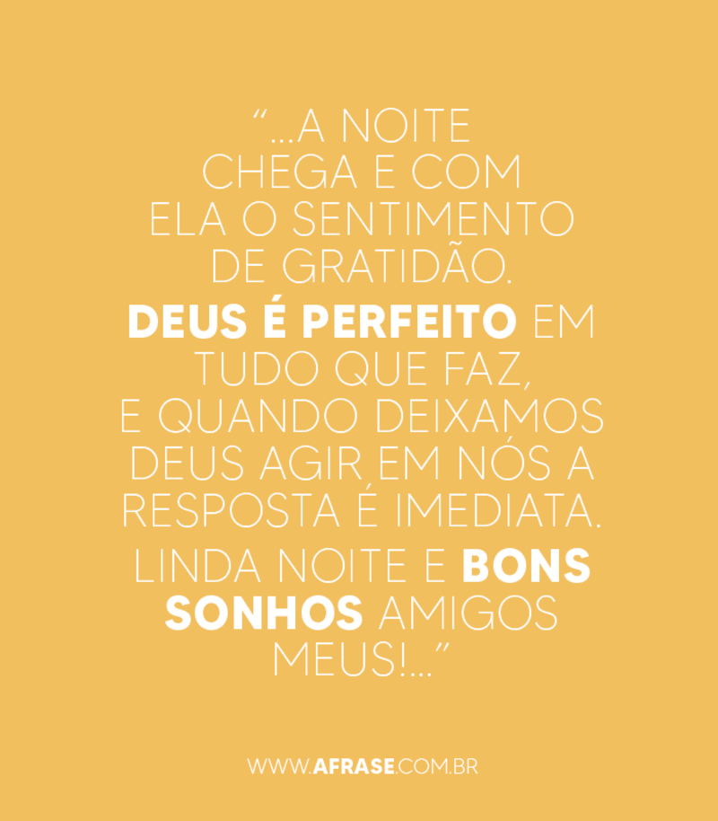 Noite linda e abençoada