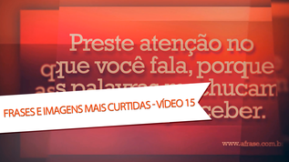 Preste atenção no que você fala, porque as palavras machucam sem você perceber.

Só quando me desapeguei do que estava me fazendo mal abri caminho para o bem entrar na minha vida.

Menos carão, mais carinho.

Nunca estrague o seu presente por um passado que não tem futuro.

Daqui por diante vou me deixar levar e pronto.