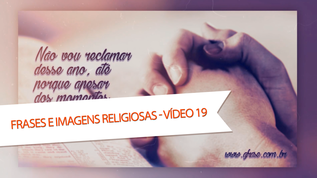 Não vou reclamar desse ano, até porque apesar dos momentos ruins eu conquistei muitas coisas.

Nem no céu nem na Terra, há um Deus maior, ele faz, e refaz, ele é Deus!

Maior do que aquele que quer te derrubar é aquele que te levanta todos os dias e te dá forças para lutar.

Obrigada, meu Deus, por teres me concedido a bênção de ter vivido mais um ano de vida!

A luz que me guia é mais forte do que as dificuldades que me cercam.